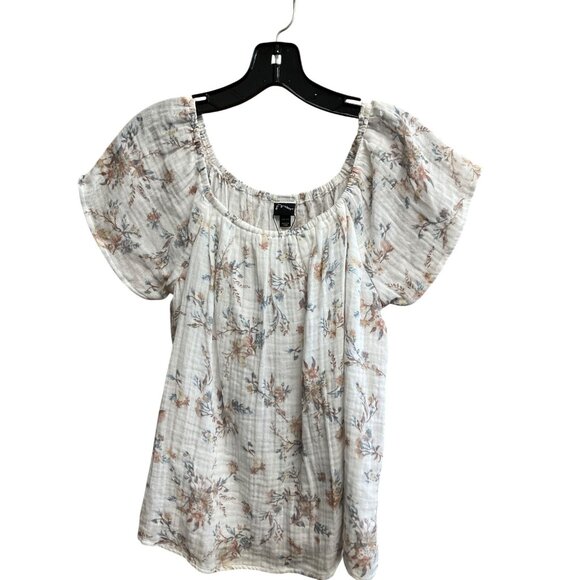 Girls Floral Print Off-Shoulder Top - Size XXL 18 - Picture 2 of 5